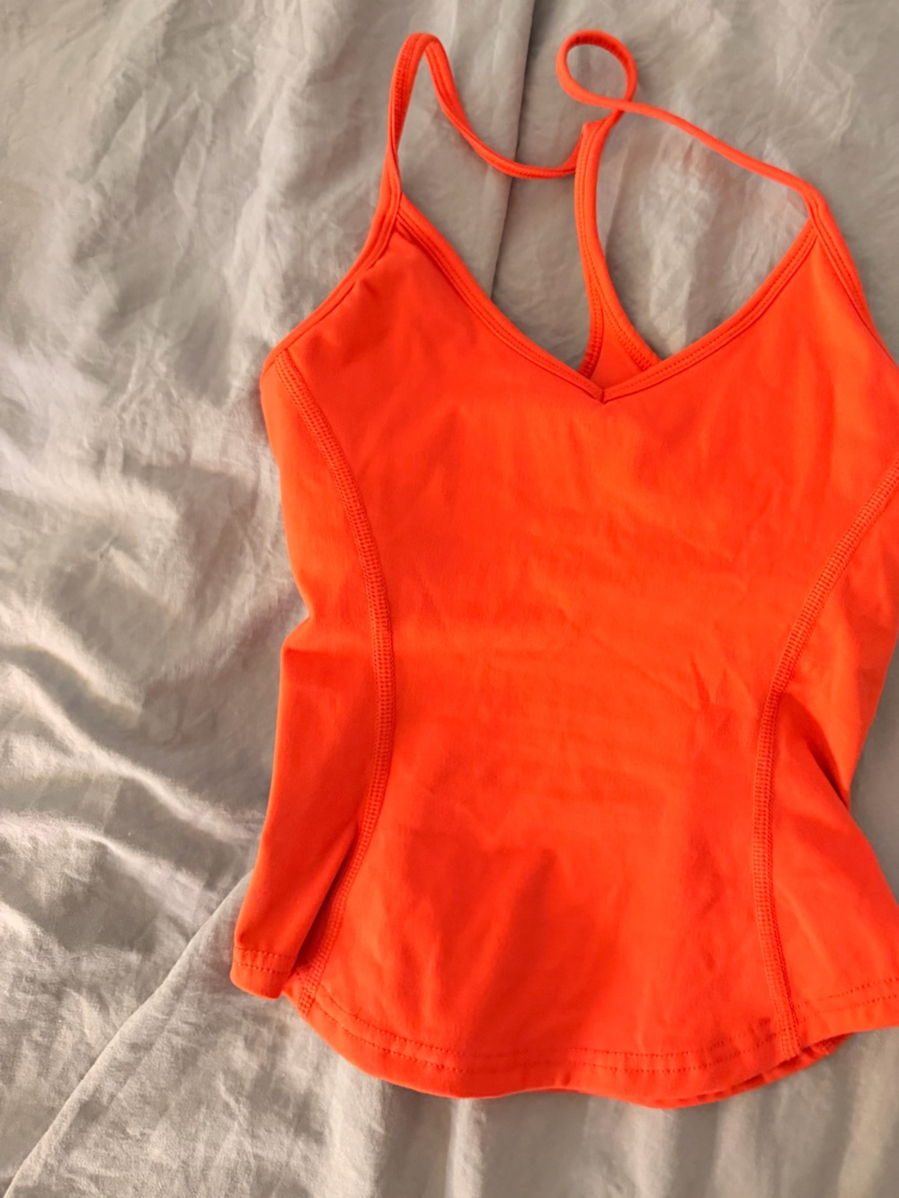 Garage Neon Orange Strappy Sports Tank
